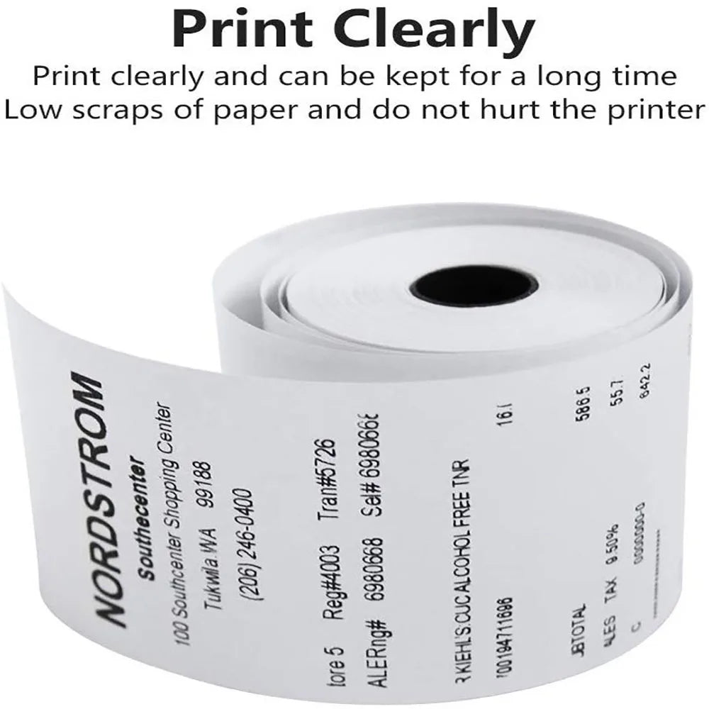 2 Inch Thermal Paper Roll | Swiping Rolls| Pocket Printer Rolls | Pack of 50 (58 mm)