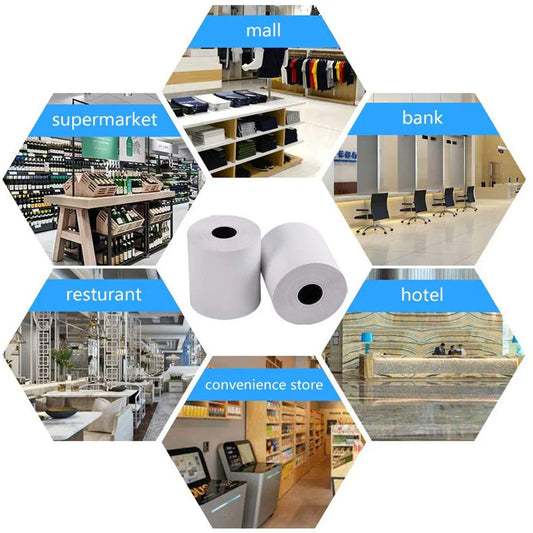 2 Inch Thermal Paper Roll | Swiping Rolls| Pocket Printer Rolls | Pack of 50 (58 mm)