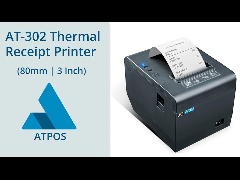 Atpos AT-302 80mm 3 Inch Thermal Receipt Printer | Auto Cutter | USB+LAN