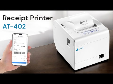 Atpos AT-402 80mm 3 Inch Thermal Receipt Printer (Bluetooth + USB ) | Auto Cutter